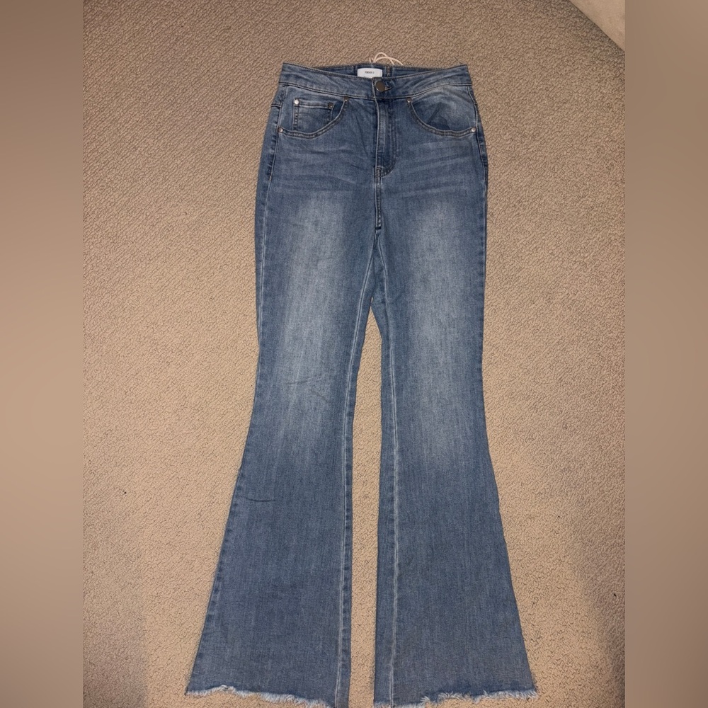 Forever 21 Light Blue Flare Jeans